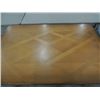 Image 2 : ANTIQUE DINING TABLE PARQUET CROSSHATCH PATTERN