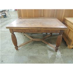 ANTIQUE DINING TABLE 3D OAK PATTERN