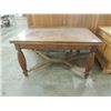 Image 1 : ANTIQUE DINING TABLE 3D OAK PATTERN