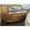 Image 1 : ANTIQUE OAK SIDEBOARD WITH MIRROR