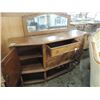 Image 2 : ANTIQUE OAK SIDEBOARD WITH MIRROR