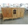 Image 1 : ANTIQUE OAK VITRINE BUFFET SIDEBOARD
