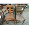 Image 1 : 4 ANTIQUE CHAIRS ALL FOR ONE MONEY
