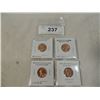 Image 1 : LOT 4 UNCIRCULATED WHEAT PENNIES PENNY