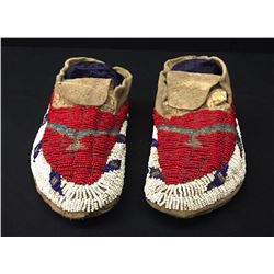 Sioux Beaded Moccasins Circa 1890s