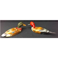 Pair of Vintage Handpainted Duck Decoys