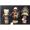 Image 2 : Vintage Kachina Group of 3