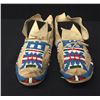 Image 1 : Cheyenne Beaded Moccasins Circa Early 1900s.