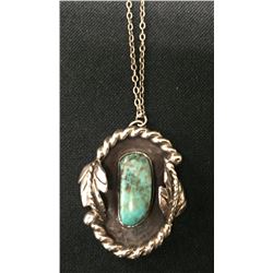 Vintage Navajo Necklace -Great Turquoise