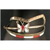 Image 4 : 3 Vintage Navajo Inlay Sterling Bracelets
