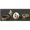 Image 3 : Hopi Overlay Ring Group of 4