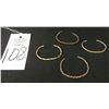 Image 2 : 4 Sterling Twisted Rope Style Bracelets
