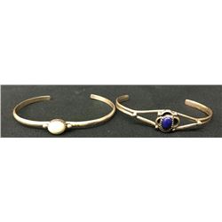 Pair of Vintage Navajo Sterling Bracelets