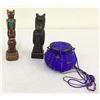 Image 1 : Pair of Totems and Beaded Jar