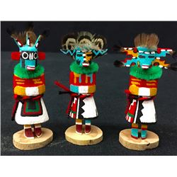 Group of 3 Mini Hopi Kachinas
