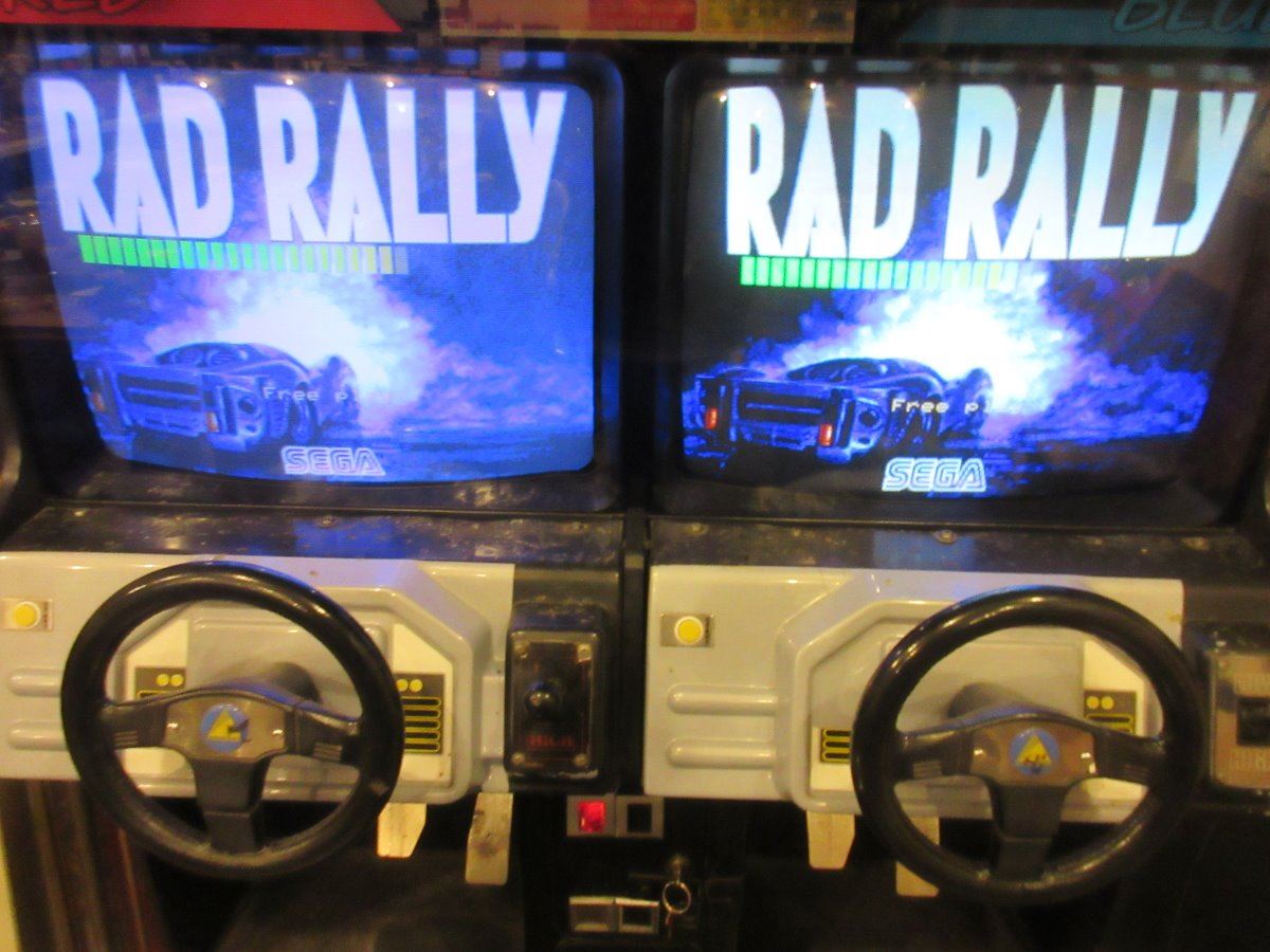 Rare Sega 2 Person Rad Rally Video Game