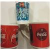 Image 5 : Round Tin with Coca Cola Glasses