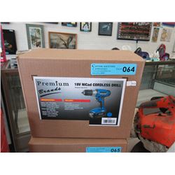 New 18 Volt NiCad electric drill