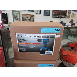 New 18 Volt NiCad electric drill