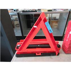 Reflective emergency triangles - used