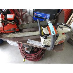 15" Stihl gas powered chainsaw - used