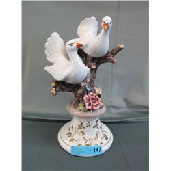 Italian Capo Di Monte turtle dove statue