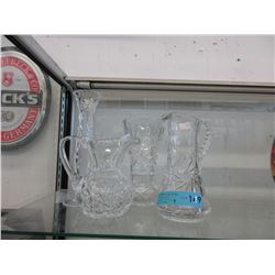 Pinwheel crystal vases & jugs