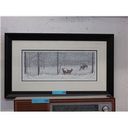 Limited edition Anita Steinmiller print "Deeryard"