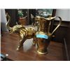Image 1 : Brass elephant & jug