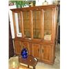 Image 1 : Large interior lit china hutch - used