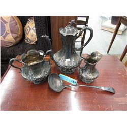 4 Pieces of Victorian Silver Plate