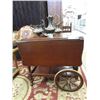 Image 1 : Vintage Walnut Tea Trolley with Drop Sides