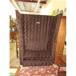 6' Tall upholstered banquette chair