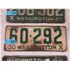 Image 1 : 1930 Washington licence plate