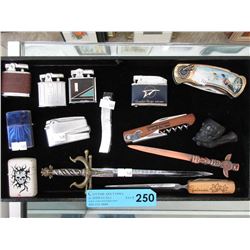 Collectible lighters, letter openers & more