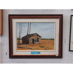 Signed original oil on board by R. Bonish