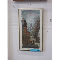 Vintage Moberg print of Paris
