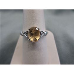Citrine & Diamond-set Ladies Ring