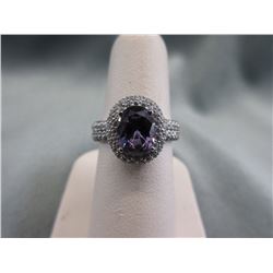 Lady Di Style Amethyst Ring