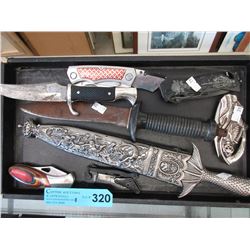 8 Assorted knives - used