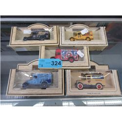5 Lledo die-cast cars