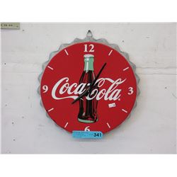 Coca-Cola wall clock - bottle cap design