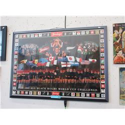 1991 New Zealand All Blacks rugby poster