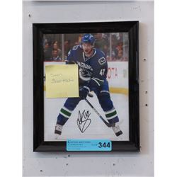 Autographed Sven Baertschi photograph