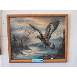 Joan E. Anderson painting of eagles