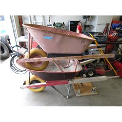 2 Metal wheel barrows - used