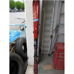 Pair of Halan skis with bindings - used
