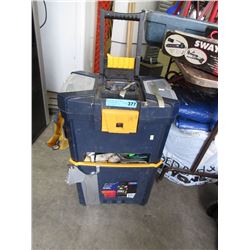 Rolling tool caddy & contents - used