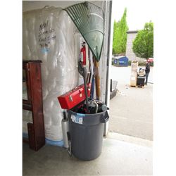 Tool box, garden tools & more - used