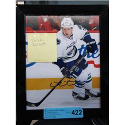 Autographed - Derek Dorsett framed hockey photo